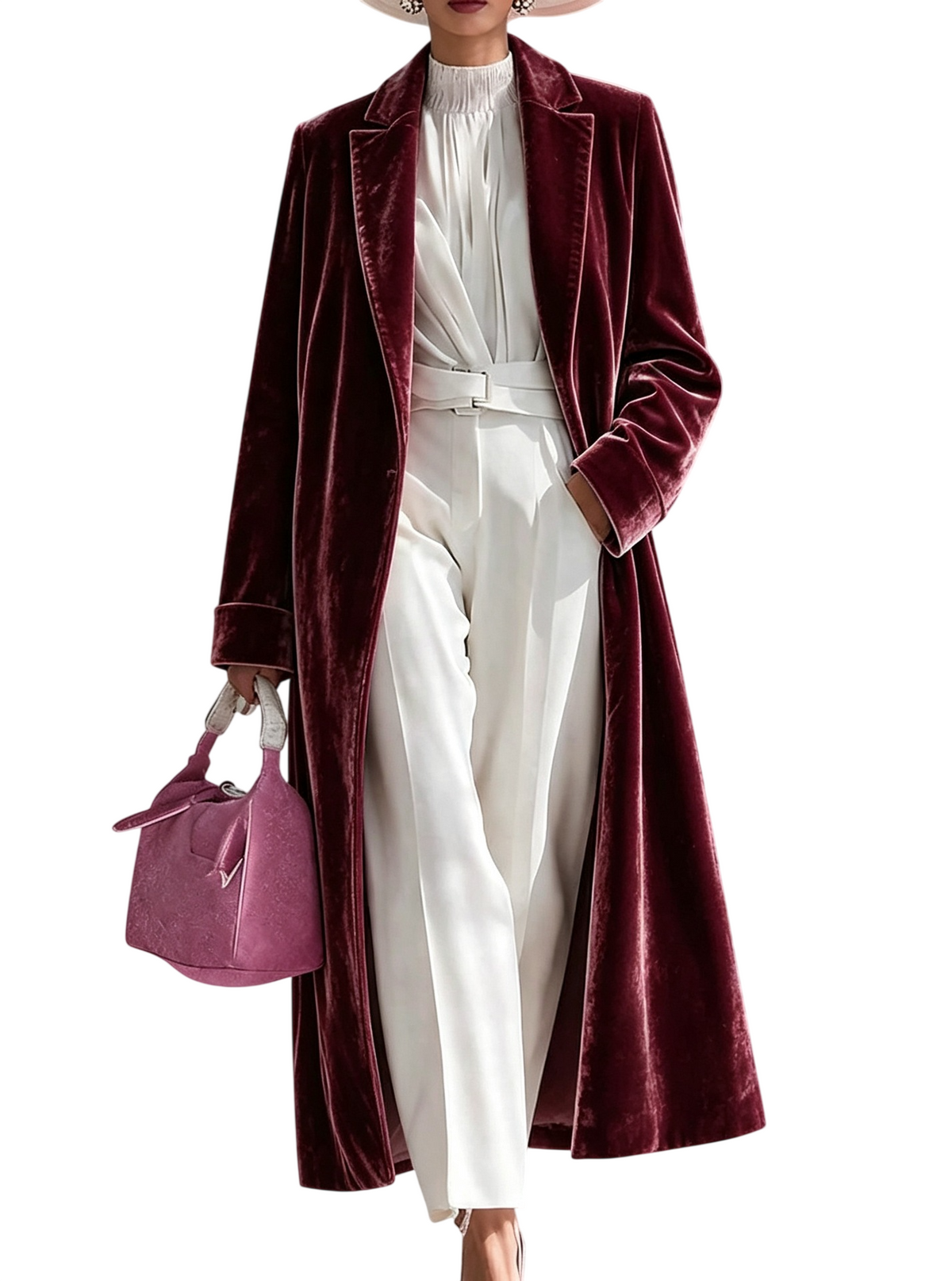 Women's Velvet Longline Jackets
