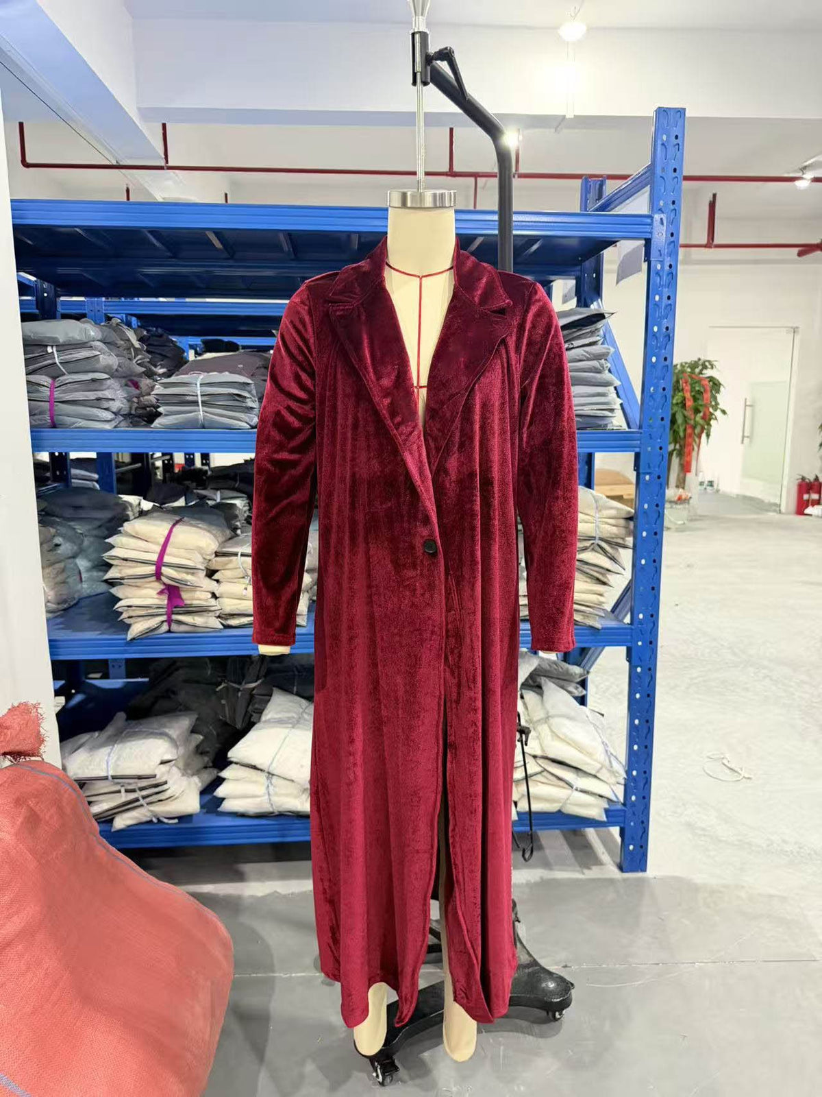 Women's Velvet Longline Jackets