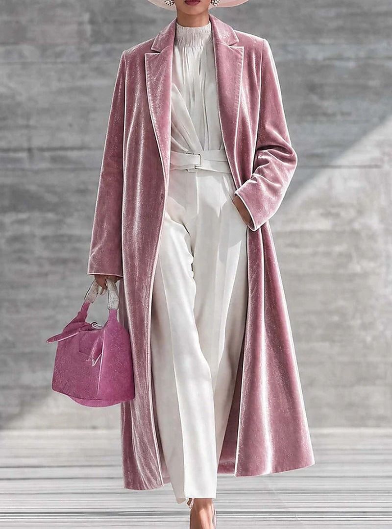 Women's Velvet Longline Jackets