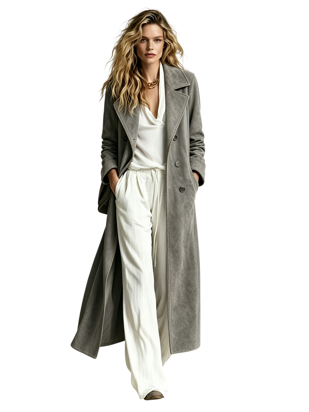Women's  Velvet Long Jackets