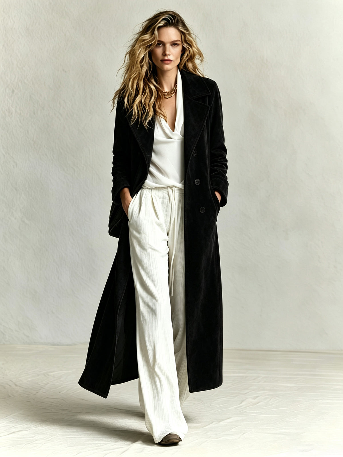 Women's  Velvet Long Jackets