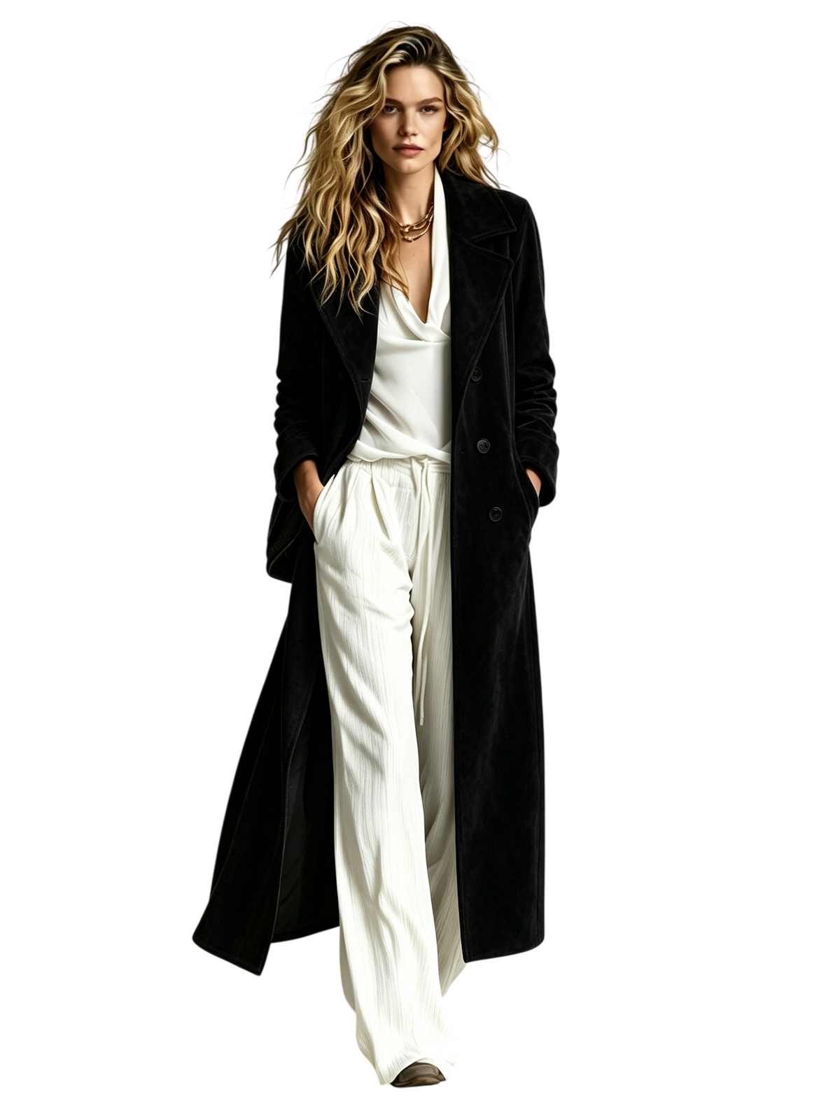 Women's  Velvet Long Jackets