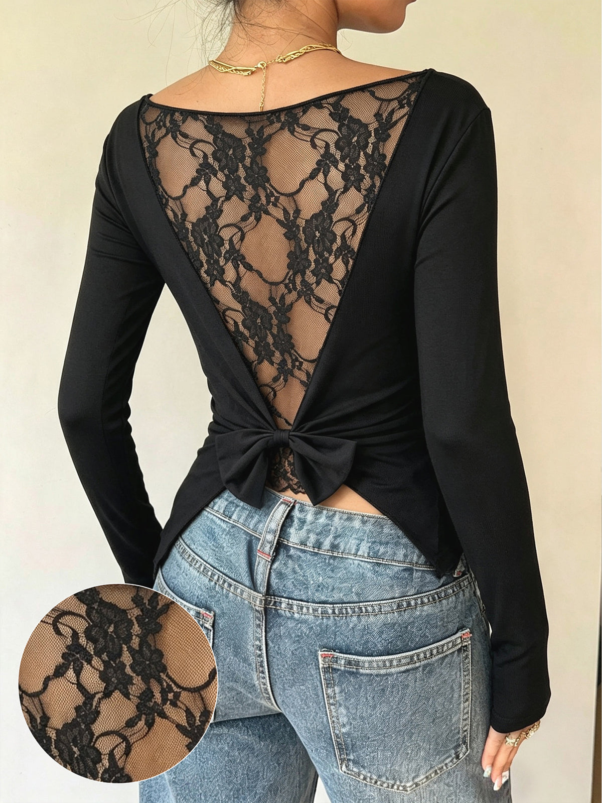 Women's Long Sleeve Ruched Fitted Top