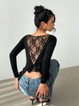 Women's Long Sleeve Ruched Fitted Top
