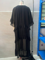 Women's Ruffle Sleeve Tiered Maxi Dress