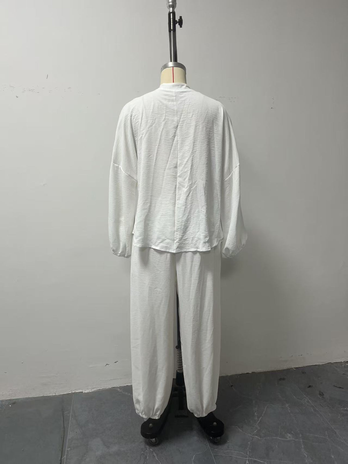 Women's Boho Two Piece Blouse and Harem Pants Set