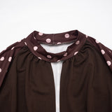 Women's Polka Dot Two Piece Crop Top and Pants Set