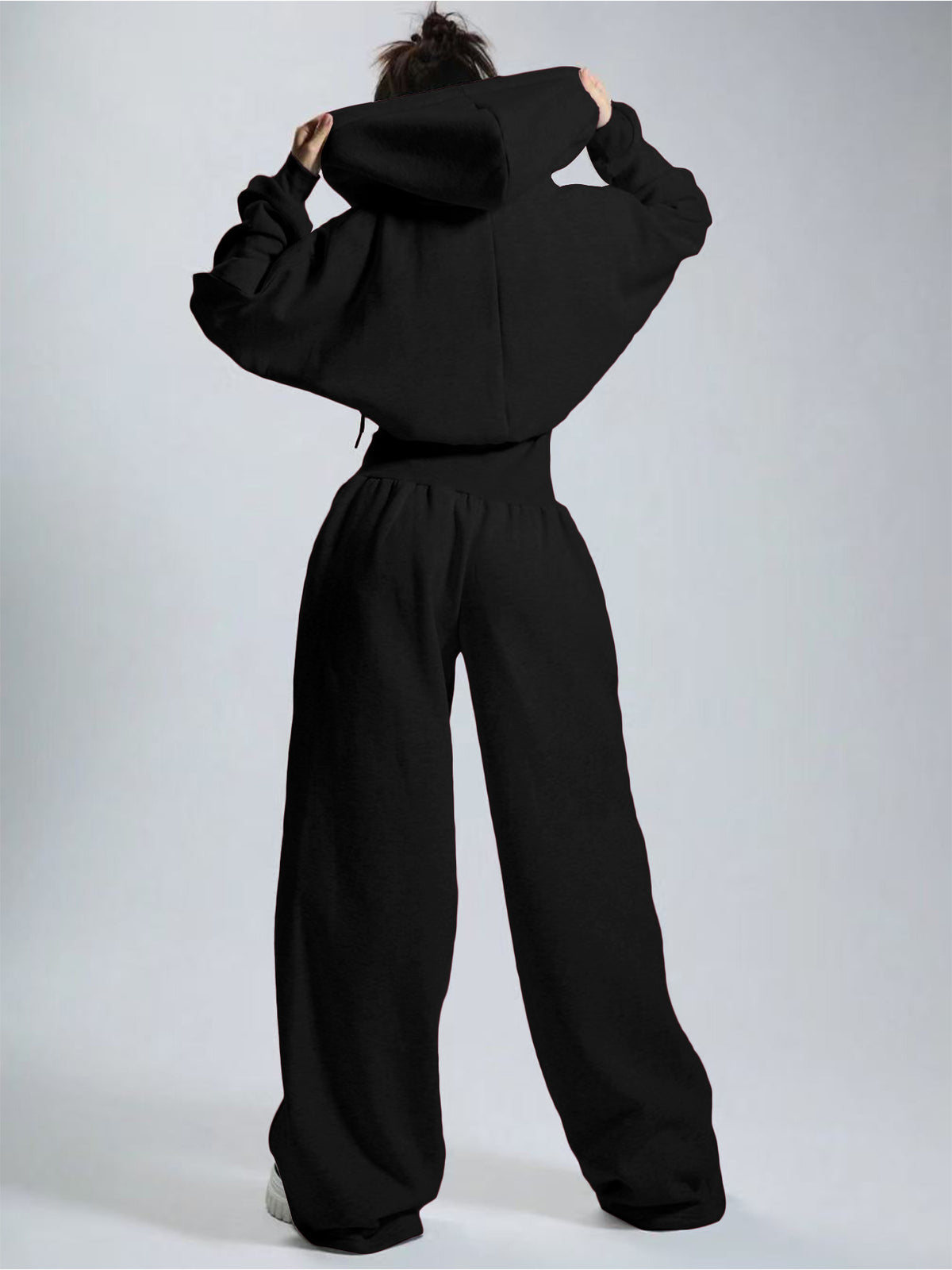 Women's Hooded Wide Leg Jumpsuit