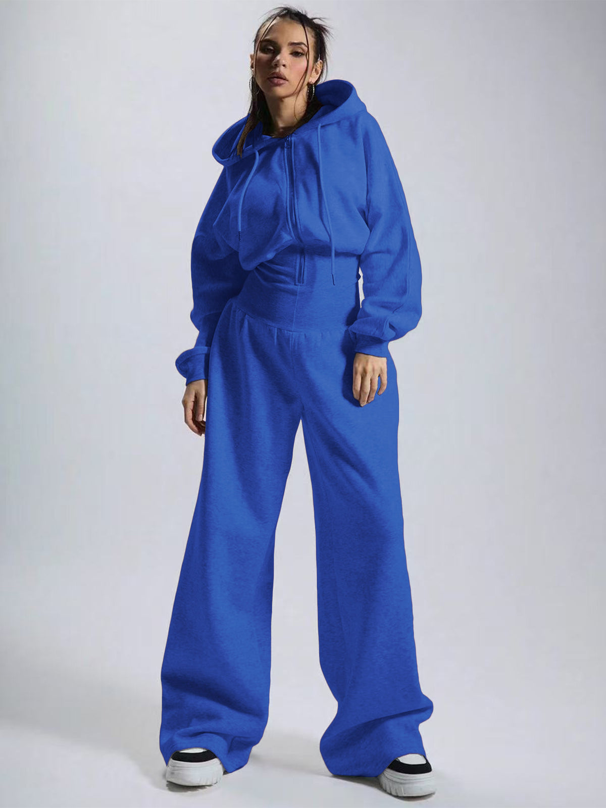 Women's Hooded Wide Leg Jumpsuit