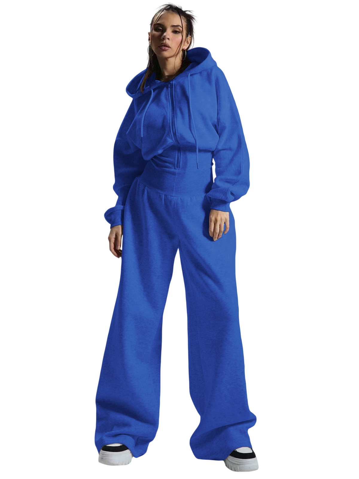 Women's Hooded Wide Leg Jumpsuit
