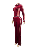 Women's Zip-Up Track Jacket and Pants Set