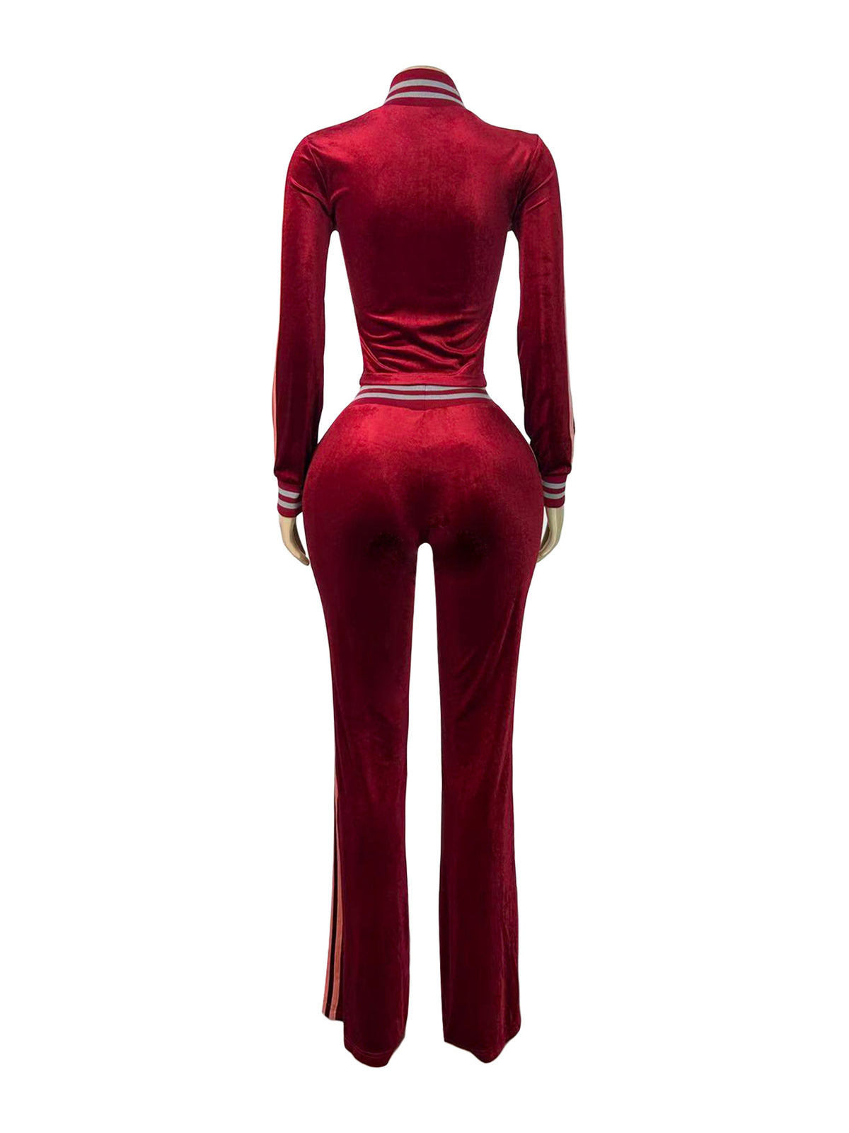 Women's Zip-Up Track Jacket and Pants Set