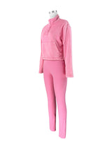 Women's Pullover Hoodie and Leggings Two Piece Set