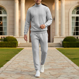 Men's Cable Knit Sweater and Jogger Pants Set