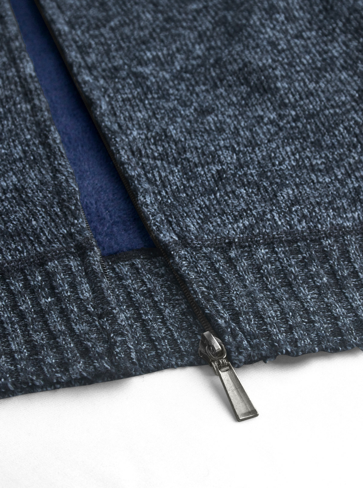 Men's Zip Up Fair Isle Pattern Knit Cardigan