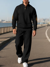 Men's Ribbed Knit Sweater and Jogger Pants Set