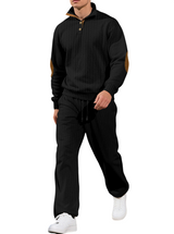 Men's Ribbed Knit Sweater and Jogger Pants Set