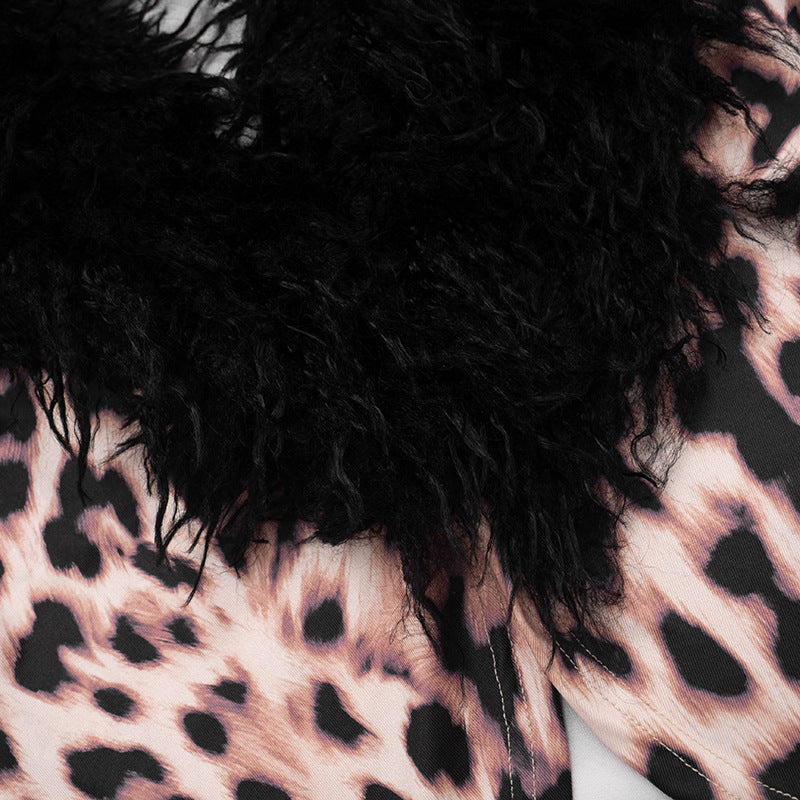 Women's Leopard Print Two Piece Set