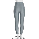 Women's One Shoulder Ruched Top and Leggings Set