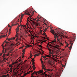 Women's Snake Print Crop Top and Capri Leggings Set