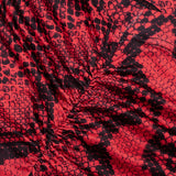 Women's Snake Print Crop Top and Capri Leggings Set