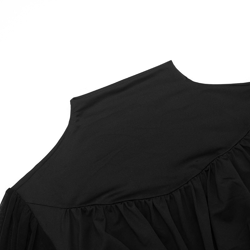 Women's Long Sleeve Twist Front Cutout Mini Dress