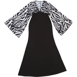 Women's Printed Long Sleeve Maxi Dress