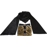 Women's Velvet Crop Top and Mini Skirt Set