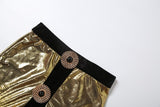 Women's Velvet Crop Top and Mini Skirt Set