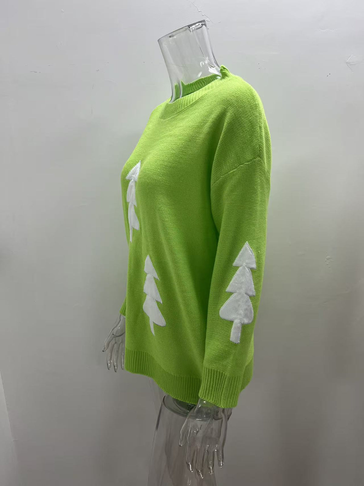 Women's Christmas Tree Sweater with Long Sleeves