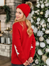 Women's Christmas Tree Sweater with Long Sleeves