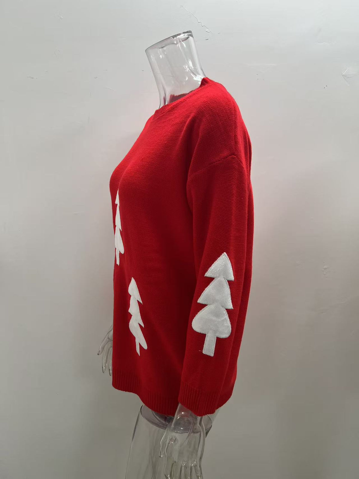 Women's Christmas Tree Sweater with Long Sleeves