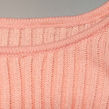 Women's Off-Shoulder Knit Sweater with Ruffle Sleeves