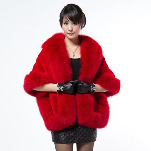 Women's Luxury  Coat with Oversized Collar