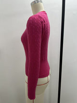 Women's Cable Knit Sweater with Long Sleeves