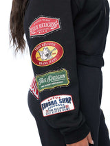 Women's Graphic Zip-Up Hoodie and Wide-Leg Pants Set
