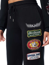 Women's Graphic Zip-Up Hoodie and Wide-Leg Pants Set