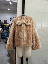 Women's Coat with Oversized Collar