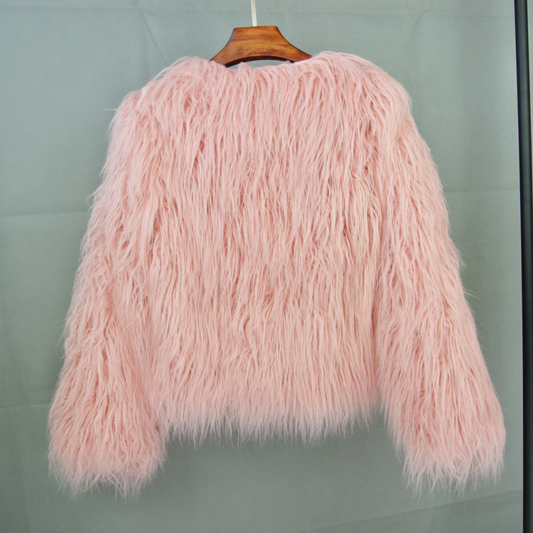 Women's Faux Fur Cropped Jacket