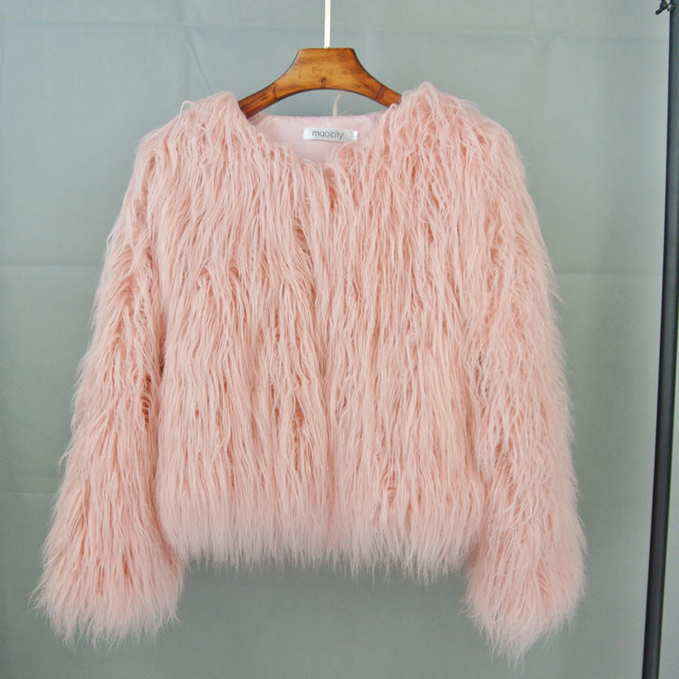 Women's Faux Fur Cropped Jacket
