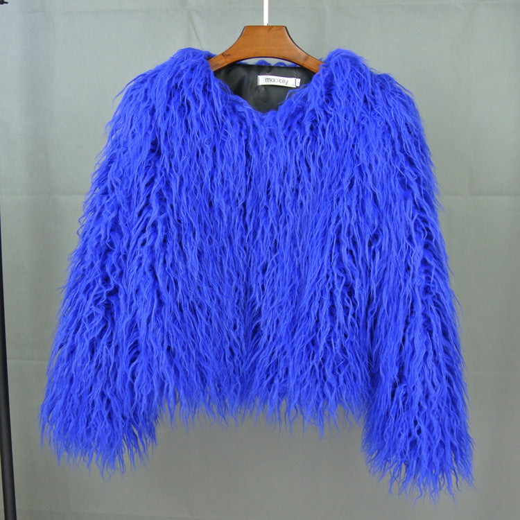 Women's Faux Fur Cropped Jacket