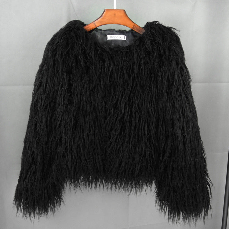 Women's Faux Fur Cropped Jacket