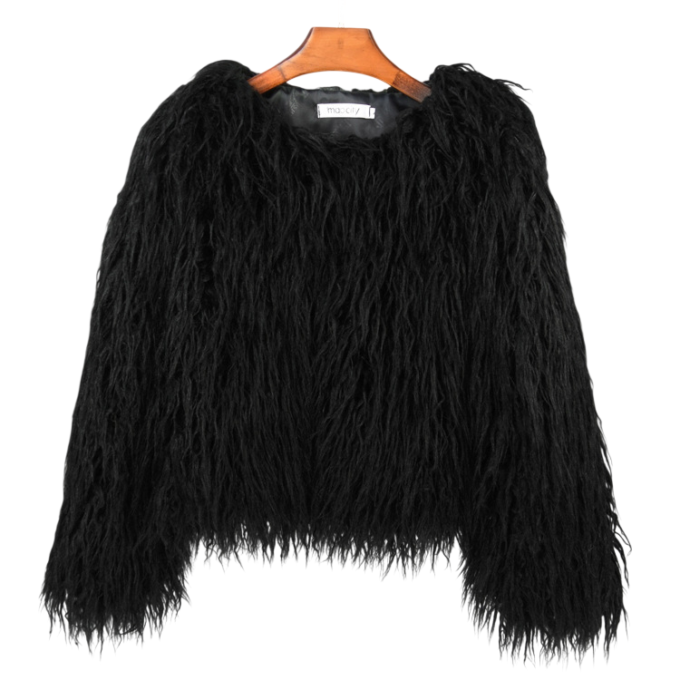 Women's Faux Fur Cropped Jacket