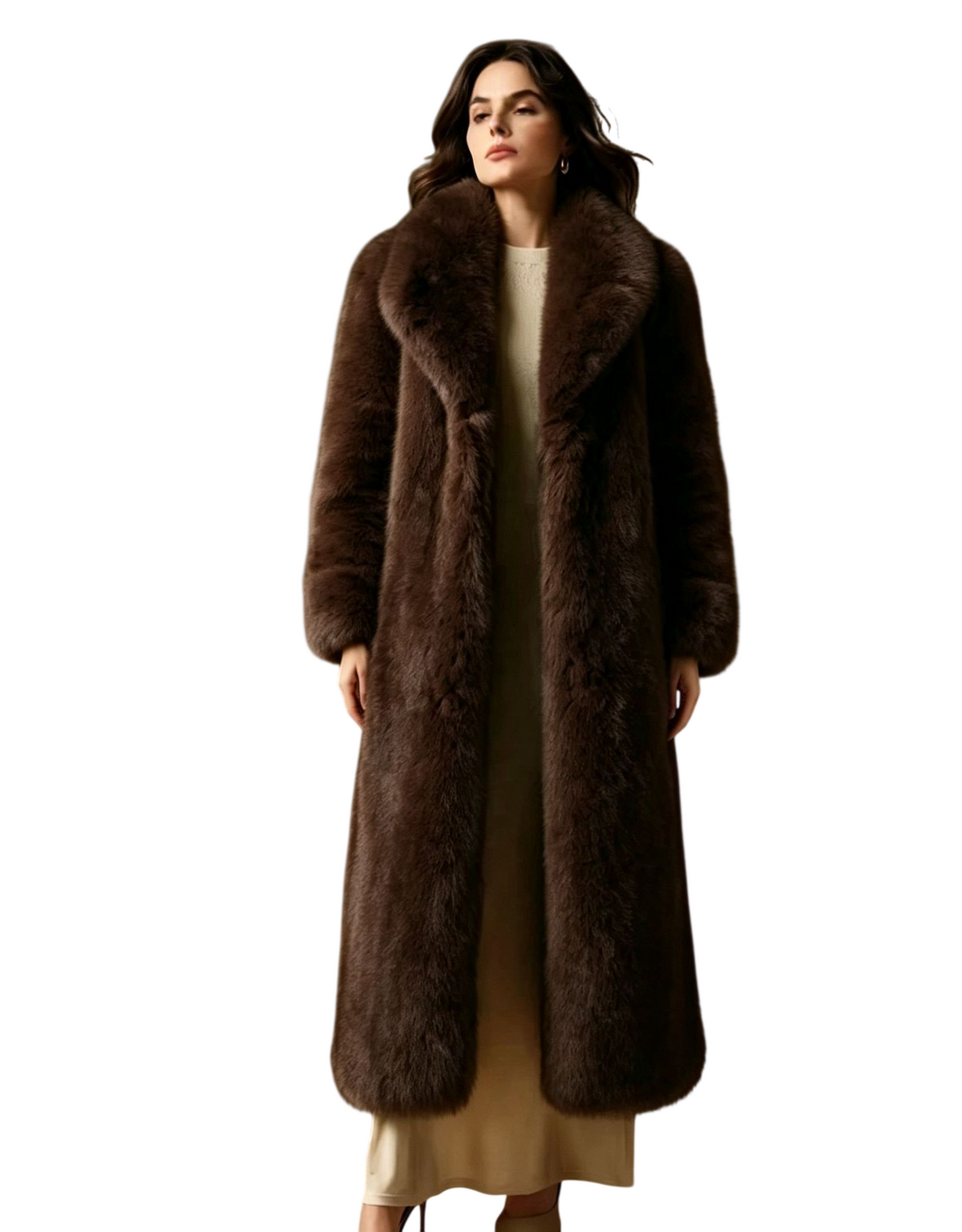 Women's Long Faux Fur Coat