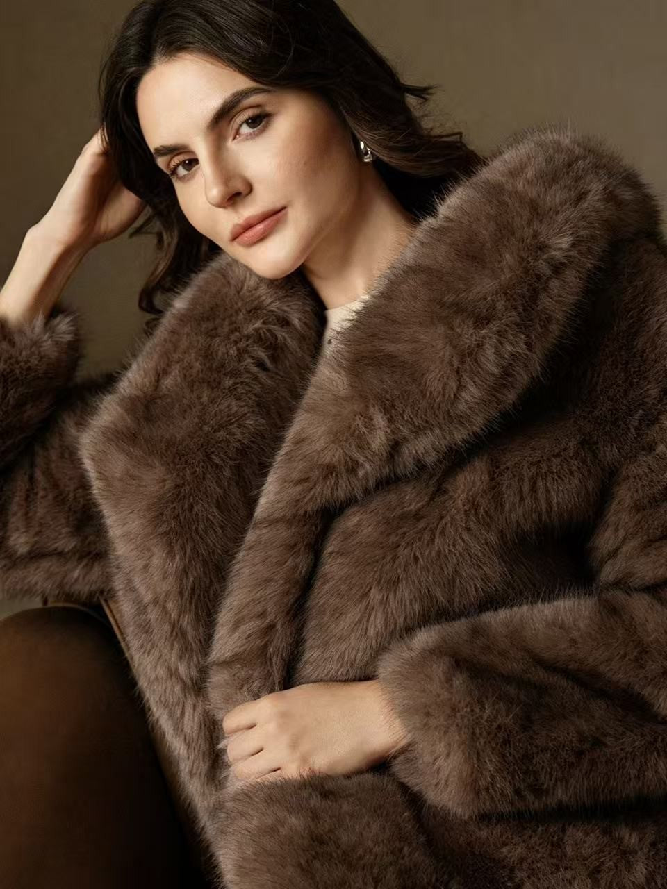 Women's Long Faux Fur Coat
