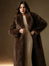 Women's Long Faux Fur Coat