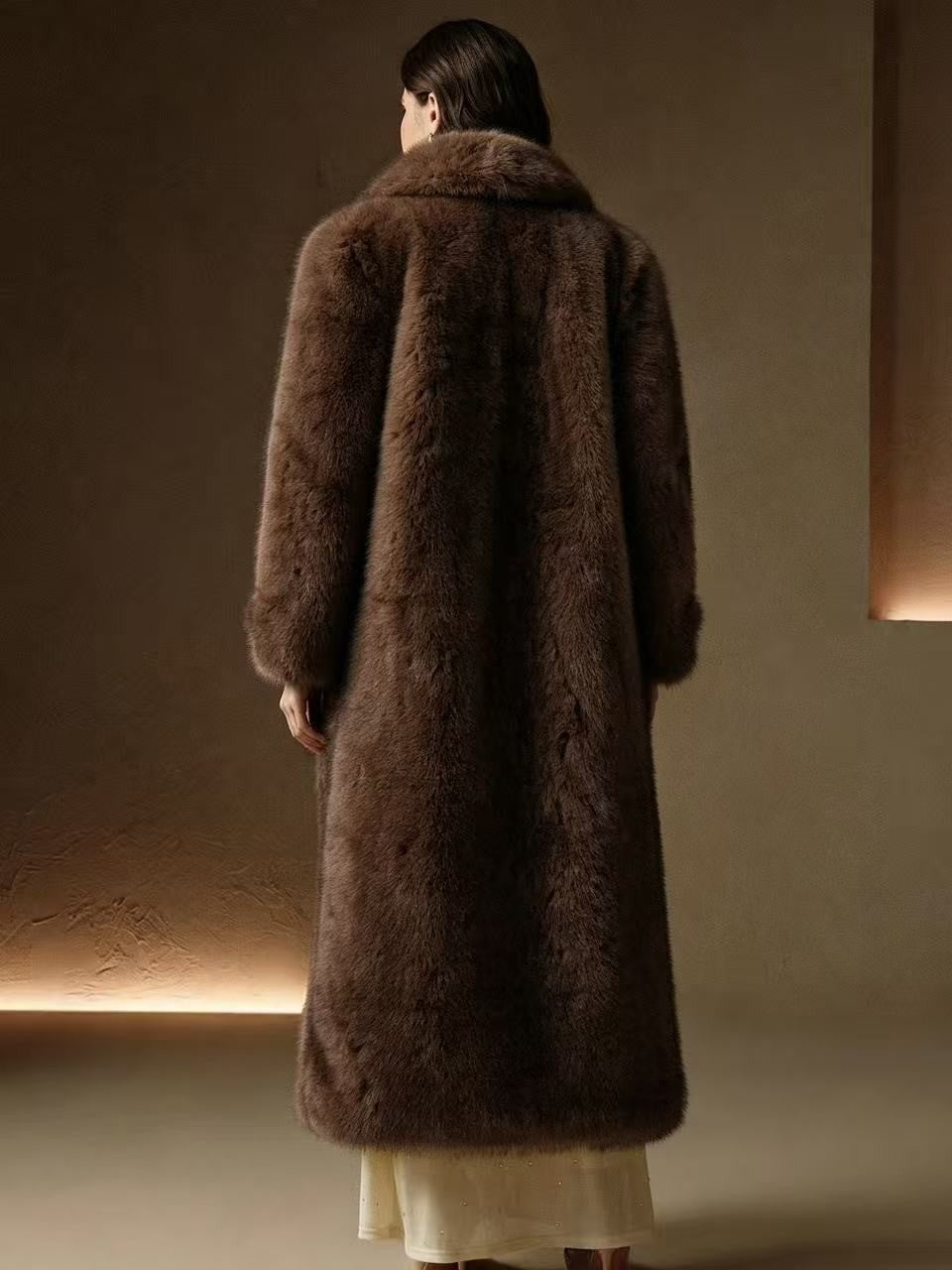 Women's Long Faux Fur Coat