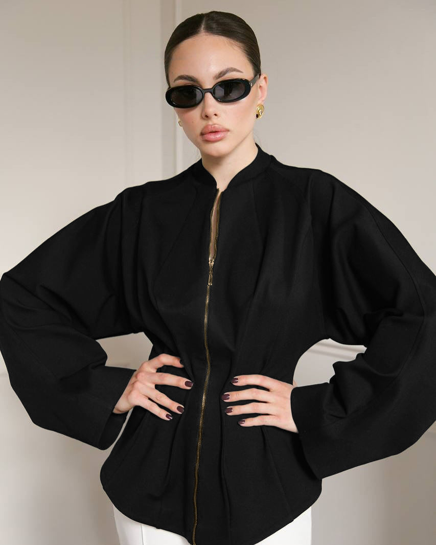 Women's Oversized Zip-Up Jacket