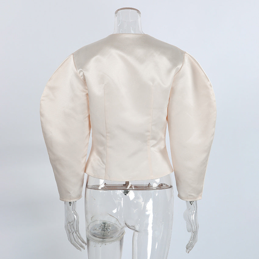 Elegant Wrap Blazer Jacket for Women