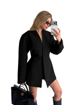 Elegant Single Button Blazer Jacket
